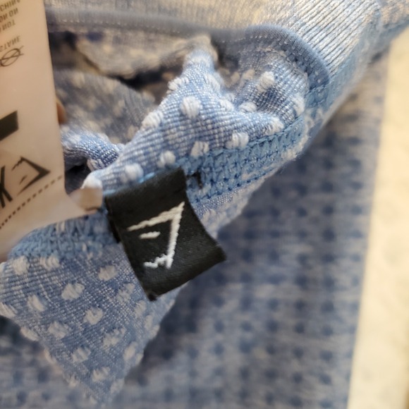 GYMSHARK Leggings Womens XS Vital Seamless‎ Blue Marl High Rise Dry Yoga Running - Picture 7 of 8